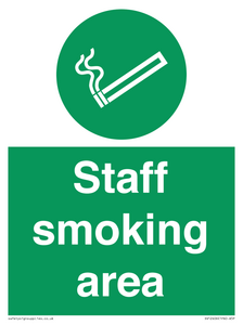Staff smoking area